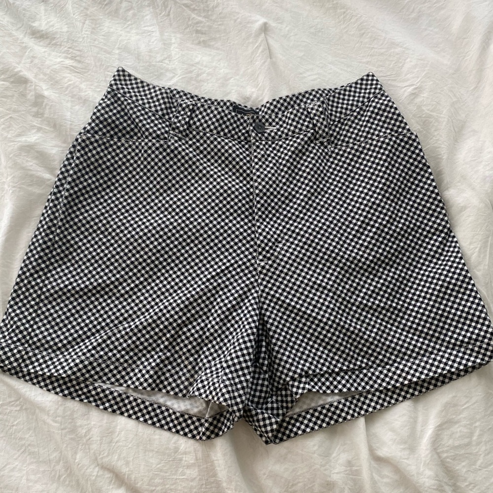 Adorable Lee High Waisted Gingham Shorts